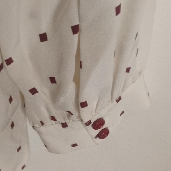 Kate Spade Cream Tie Front Blouse - Picture 6 of 7